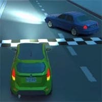 3D Night City: 2 Player Racing game